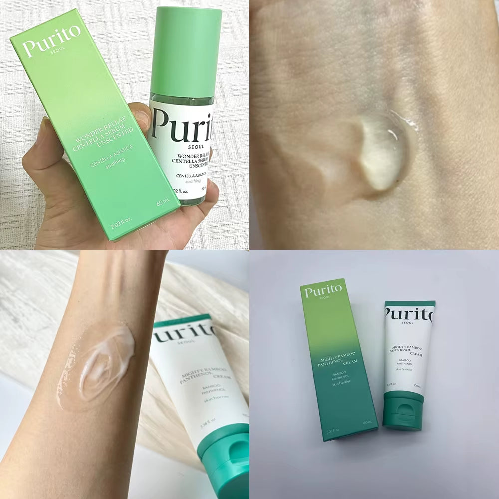 Purito Face Moisturizing Cream Centella Asiatica Shrink Pore Repair Barrier Face Cream for All Skin Type Facial Skin Care