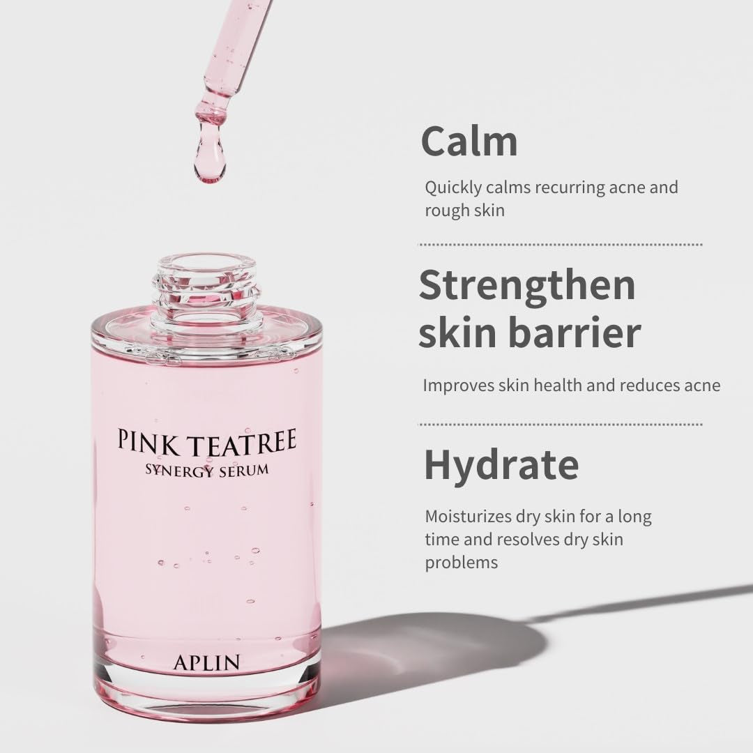 Pink Tea Tree Synergy Serum 30Ml/Skin Moisturizer/Facial Moisturizers/1.01 Fl. Oz, CICA, Hyaluronic Acid and Niacinamide, Korean Skin Care, Hydrating