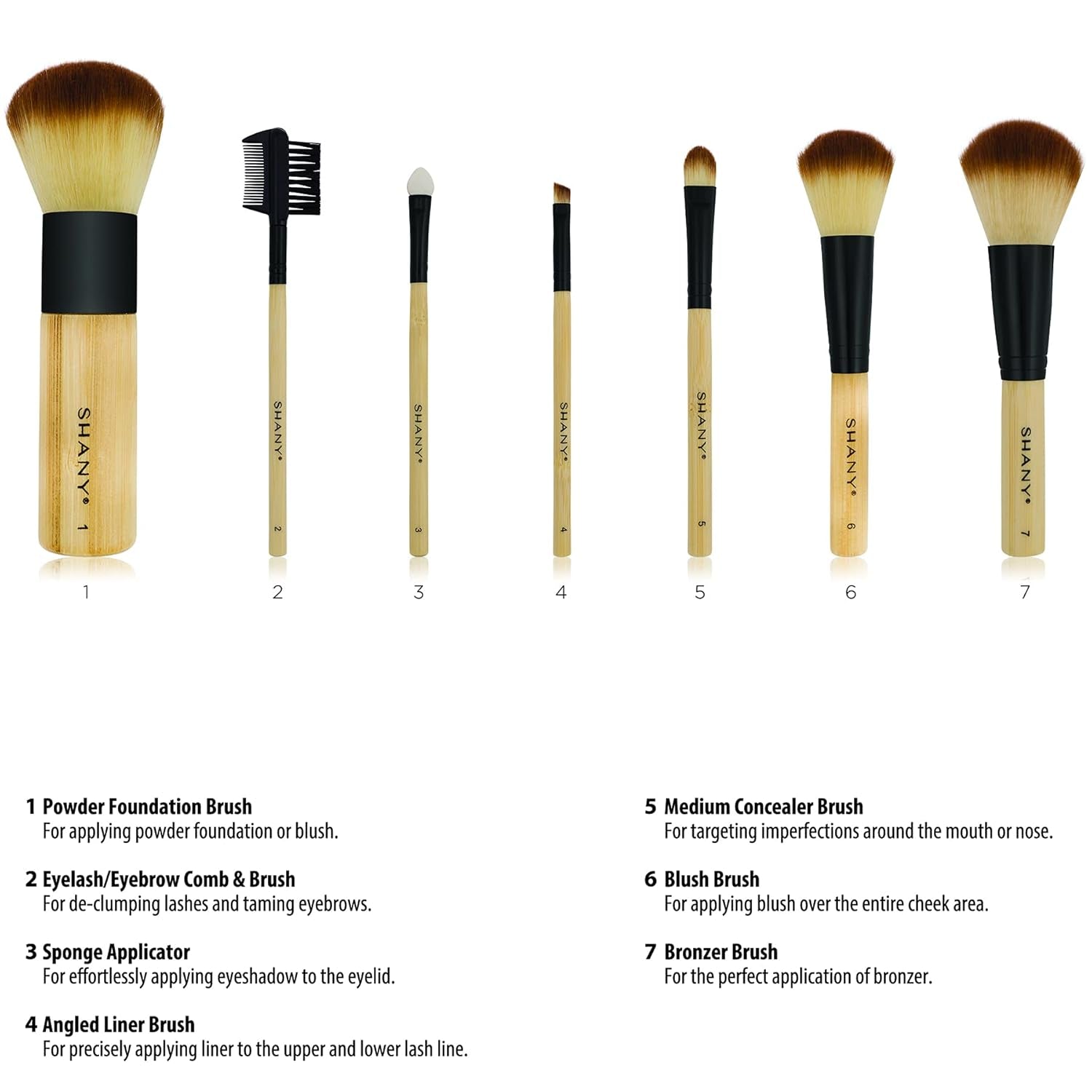 Bamboo Makeup Brush Set - Old Packaging and Style