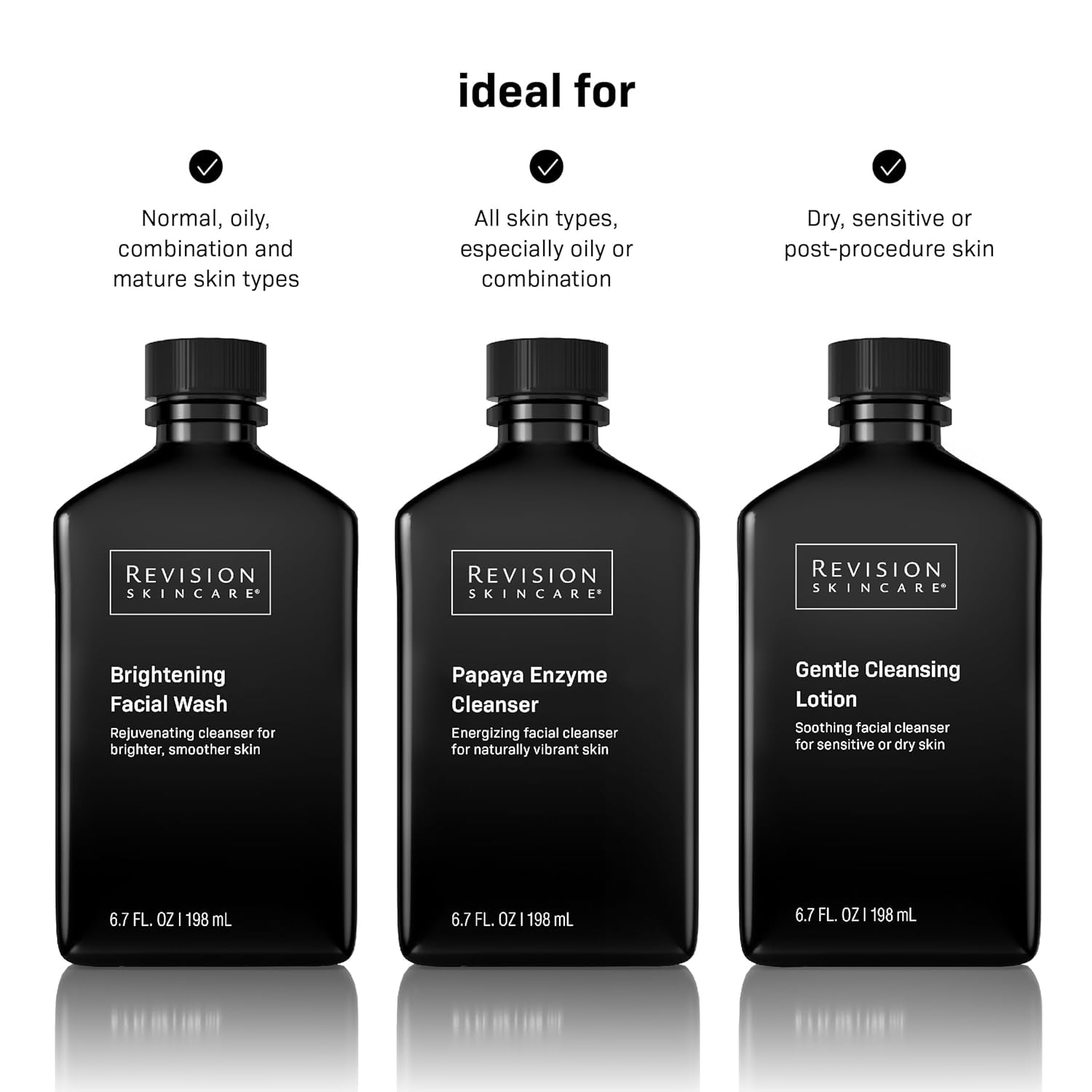 Revision Skincare Papaya Enzyme Cleanser, Energizing Facial Cleanser with Salicylic Acid, Soothing and Exfoliating