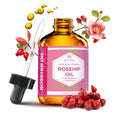 Pure Rosehip Oil for Face Organic Cold Pressed 4 Oz - Rose Hip Seed Oil, Unrefined for Nighttime Face Moisturizer for Hair, Skin & Nails