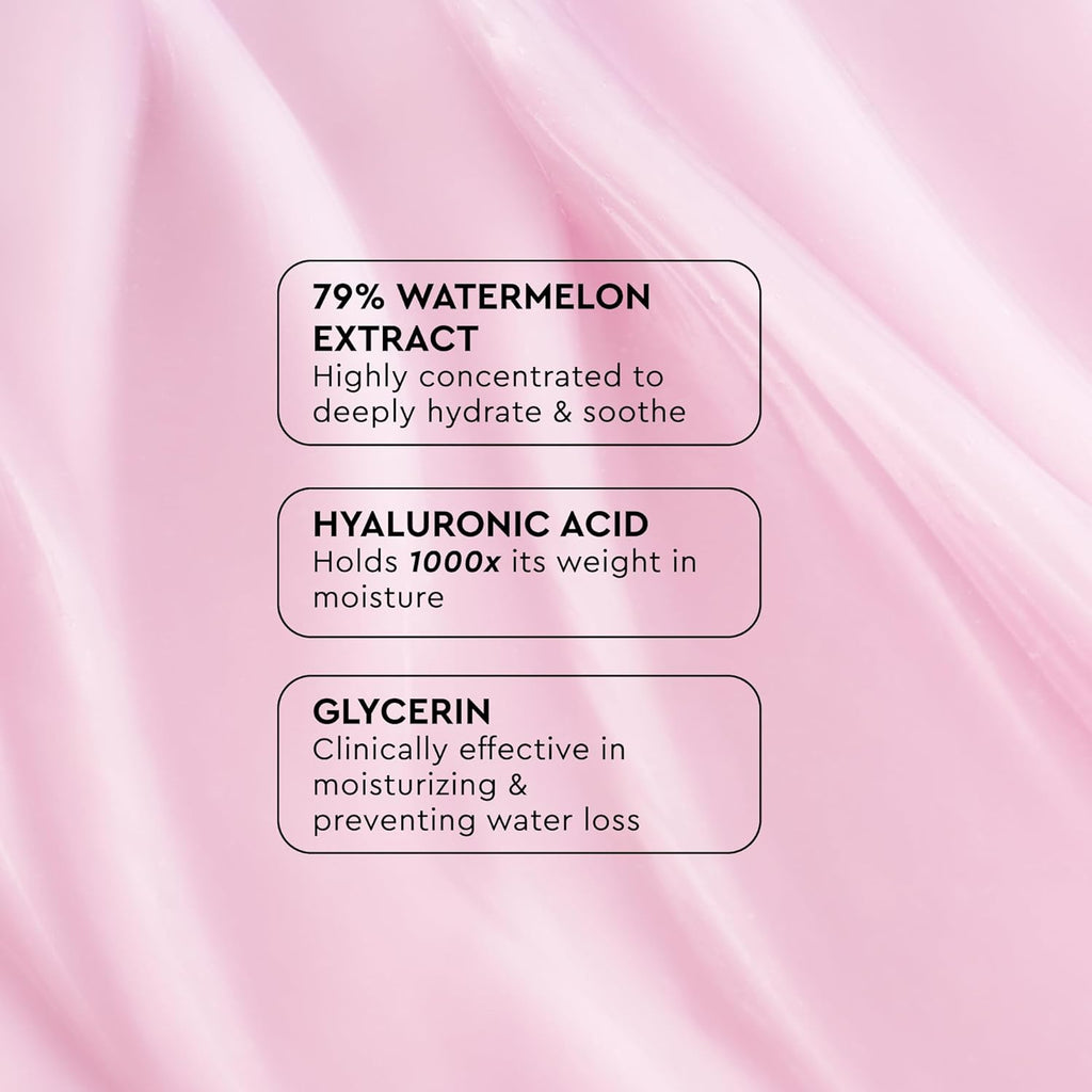 Pink Juice Water Gel Moisturizer, Korean Gel Moisturizer for Glass Skin, Oil-Free Hydrating Hyaluronic Acid Face Moisturizer for Oily Skin, Non-Comedogenic, Long-Lasting (50Ml)