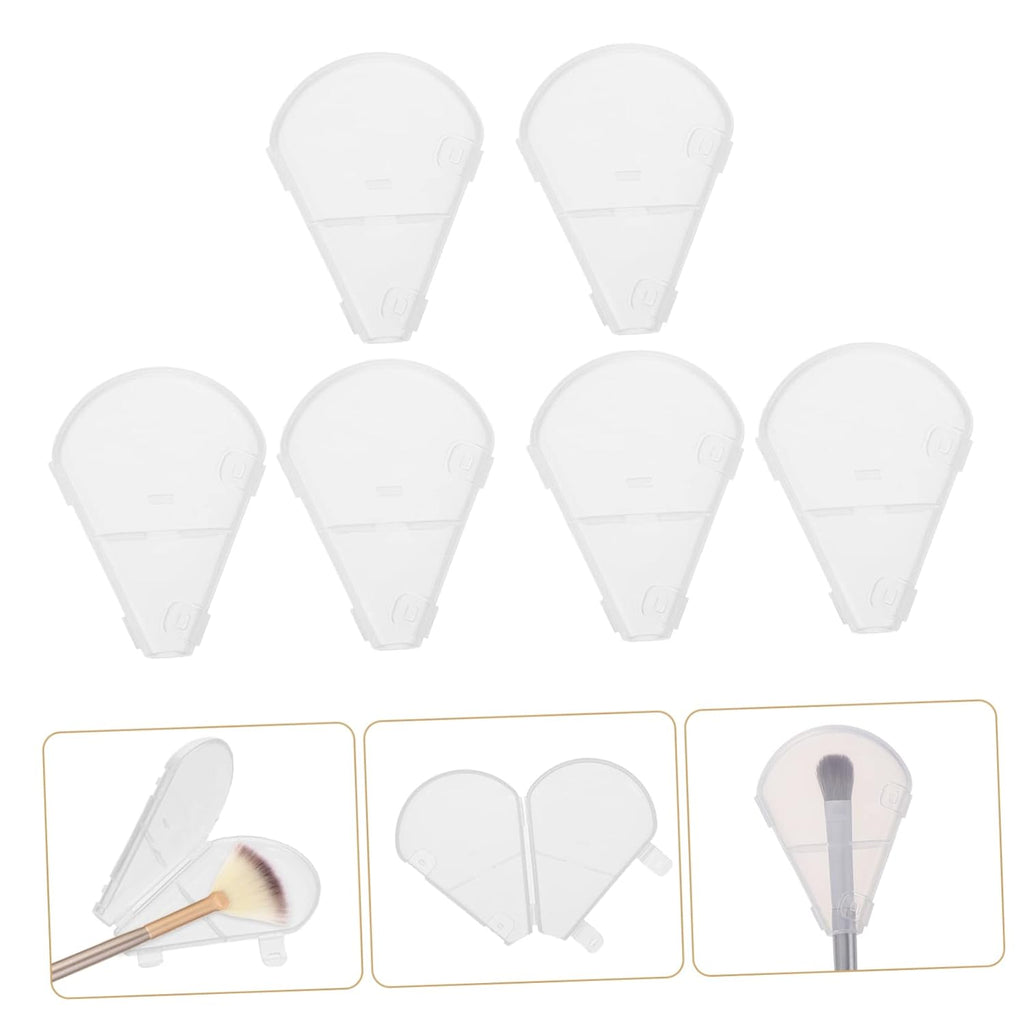 10Pcs Makeup Brush Covers Bristle Protector for Fan Highlighter Brush Travel-Friendly Makeup Supplies and Convenient Storage