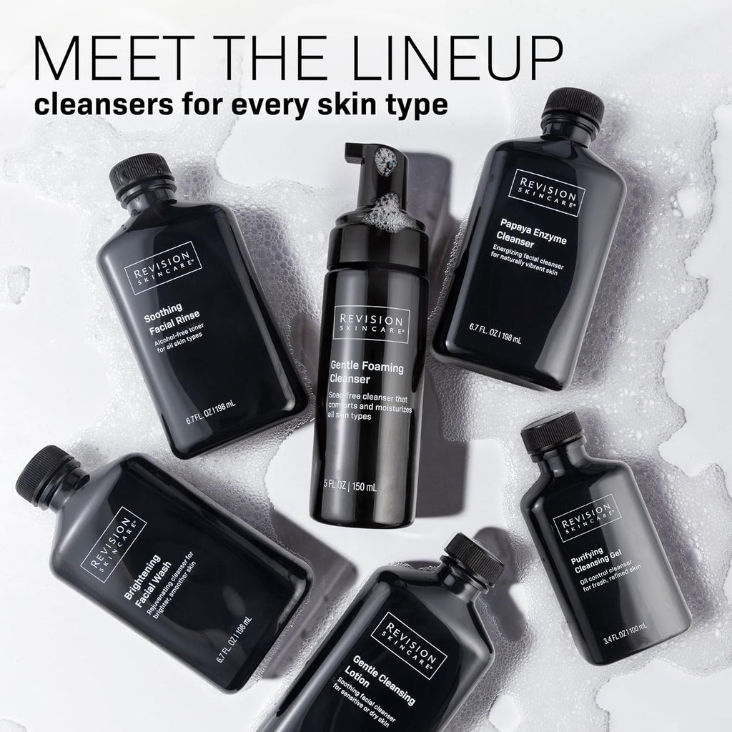 Revision Skincare Papaya Enzyme Cleanser, Energizing Facial Cleanser with Salicylic Acid, Soothing and Exfoliating