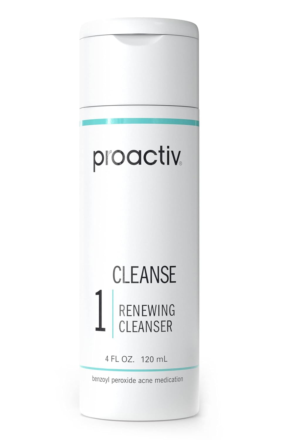 Acne Cleanser - Benzoyl Peroxide Face Wash and Acne Treatment - Daily Facial Cleanser and Hyularonic Acid Moisturizer with Exfoliating Beads - 90 Day Supply, 6 Fl Oz