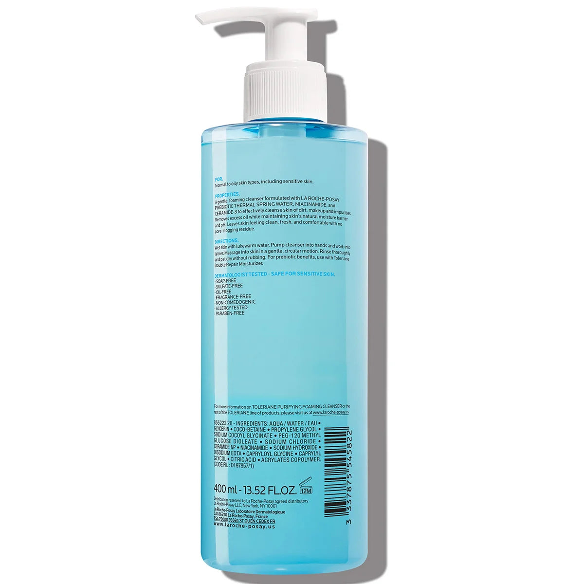 Toleriane Purifying Foaming Facial Cleanser, 13.52 Fl Oz