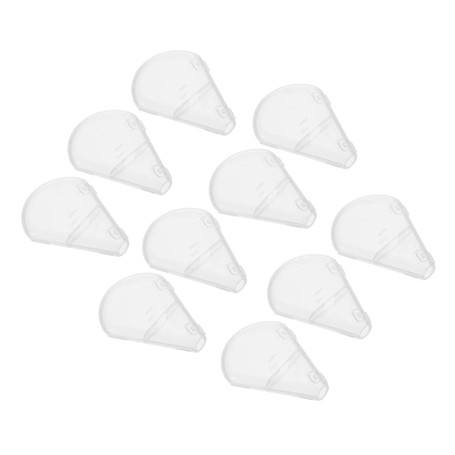 10Pcs Makeup Brush Covers Bristle Protector for Fan Highlighter Brush Travel-Friendly Makeup Supplies and Convenient Storage