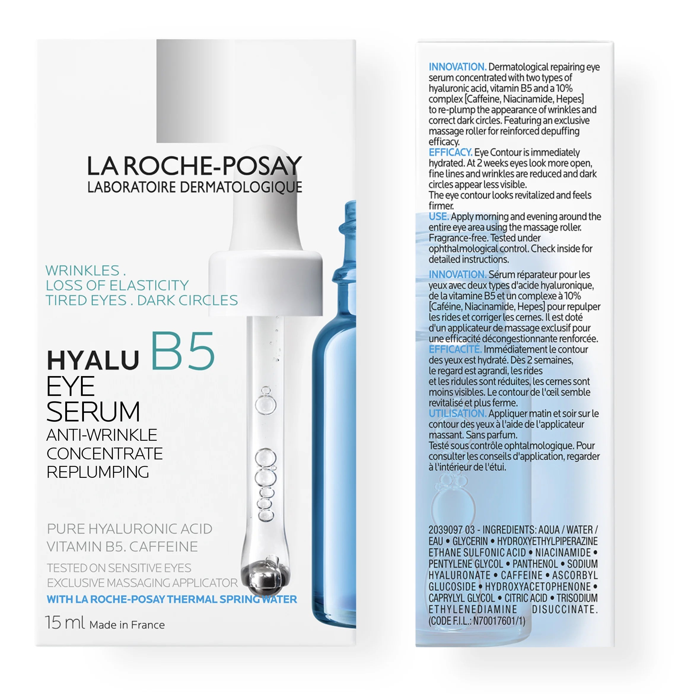 Hyalu B5 Eye Serum with Hyaluronic Acid & 10% Complex, 0.5 Fl Oz