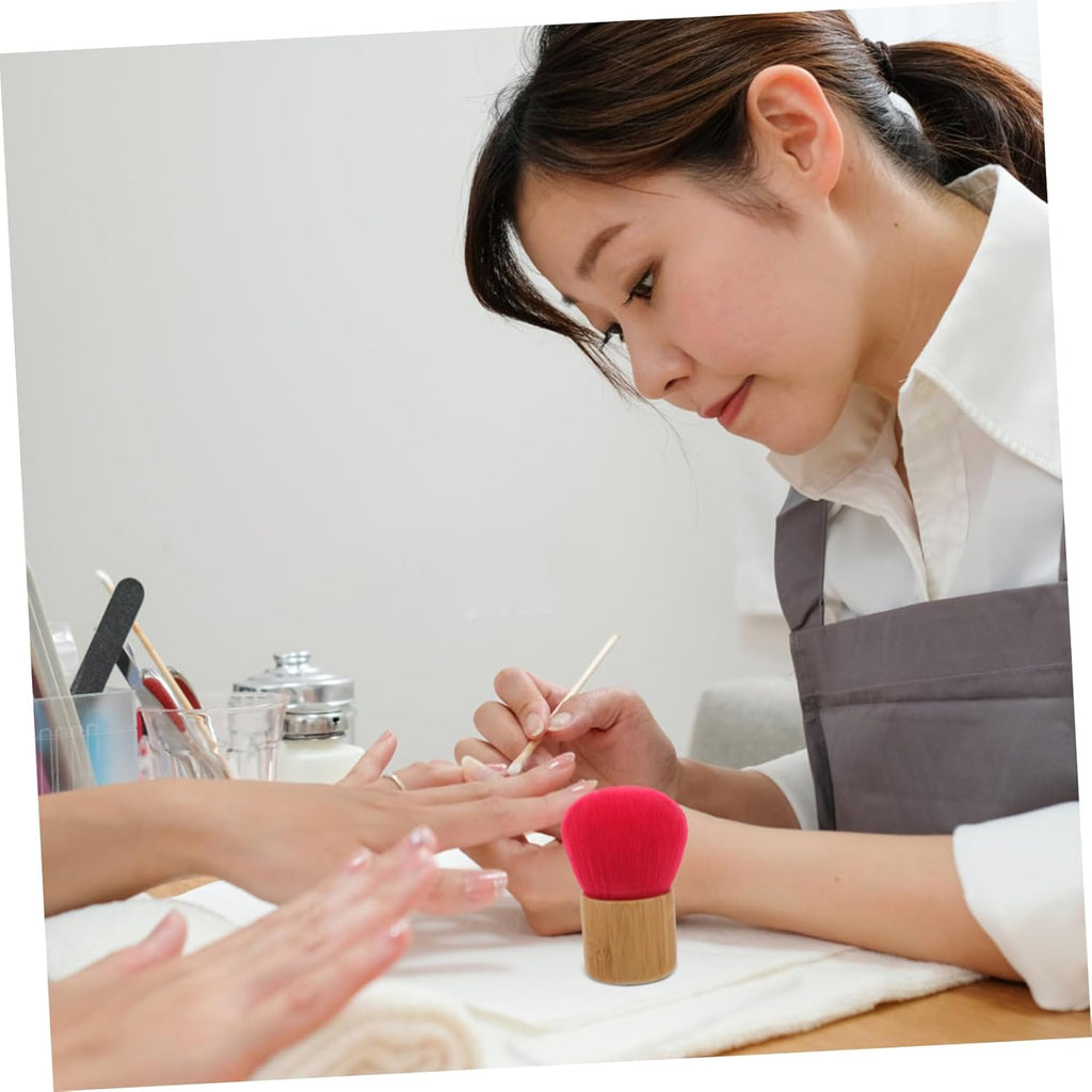 Makeup Brush for Loose Powder Foundation round Faux Cosmetic Brush for Travel Gentle Bristles for Face Makeup Application for Highlighting and Blush