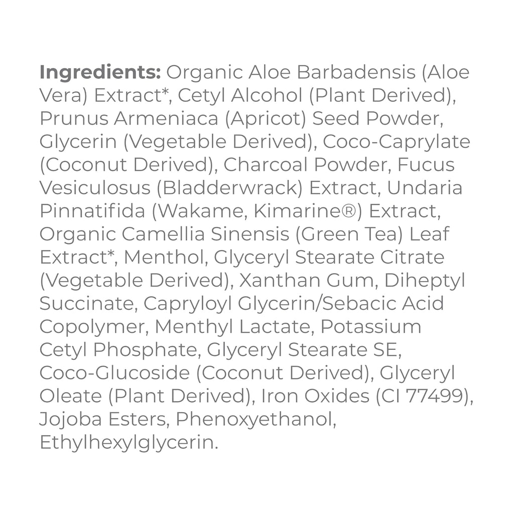 Purifying Daily Facial Detox Scrub with Activated Charcoal and Seaweed Extract –Exfoliating Face Scrub Cleanses, Smooths and Brightens, 4Oz