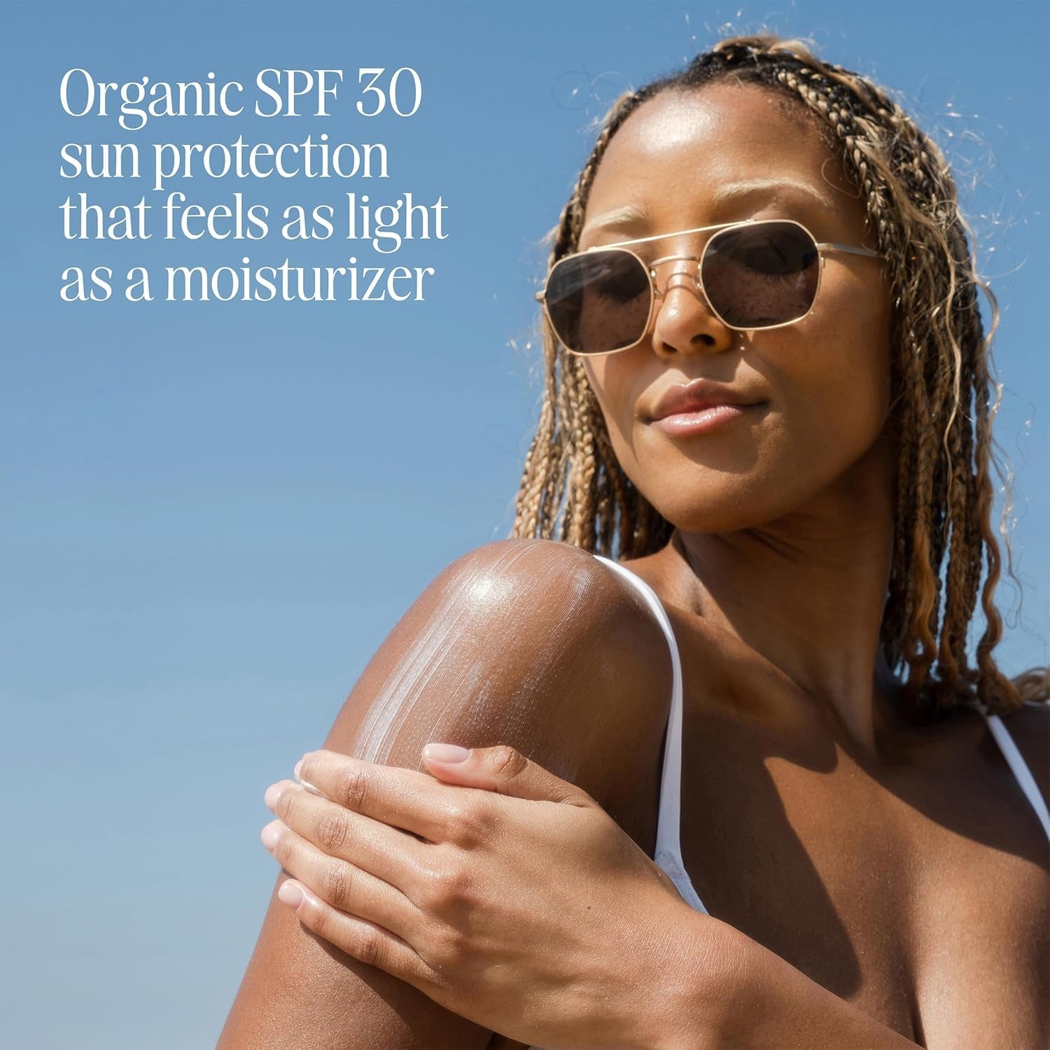 Organic Sunscreen SPF 50 Sunblock Body Lotion, Dermatologist Tested Skin Care for Daily Protection, Vegan and Gluten Free, Guava Mango, 5 Fl Oz
