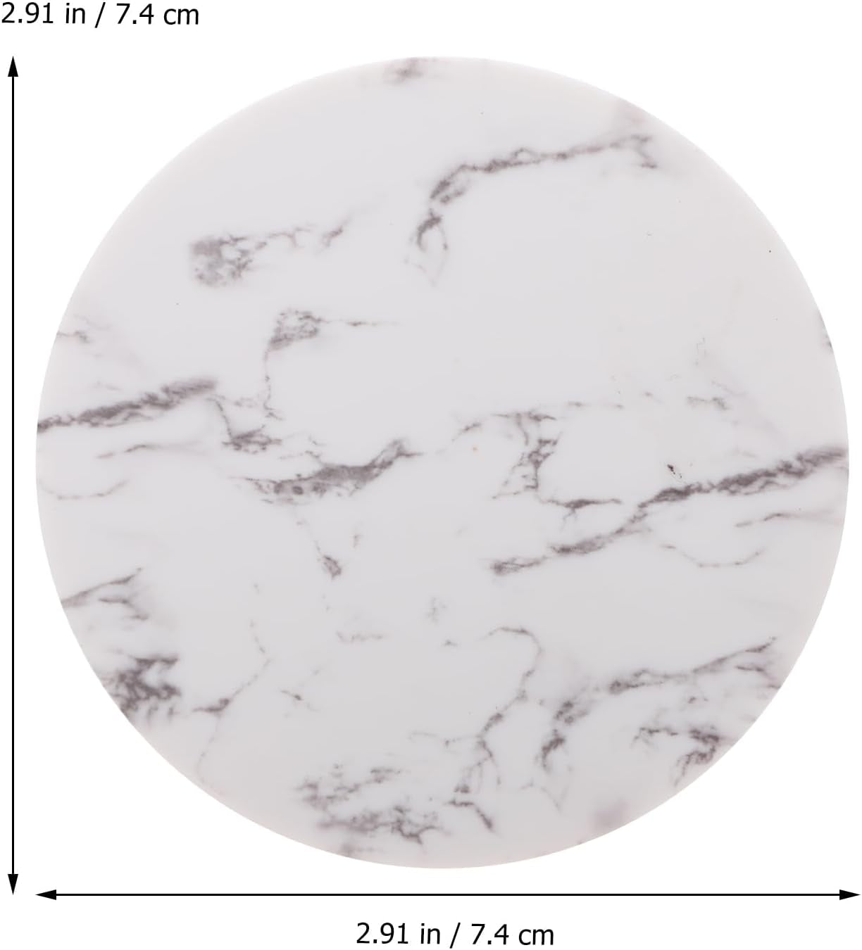 Marble Texture Pressed Powder Case Compact Makeup Powder Box Double Layer Empty Cosmetic Container for Diy Loose Travel