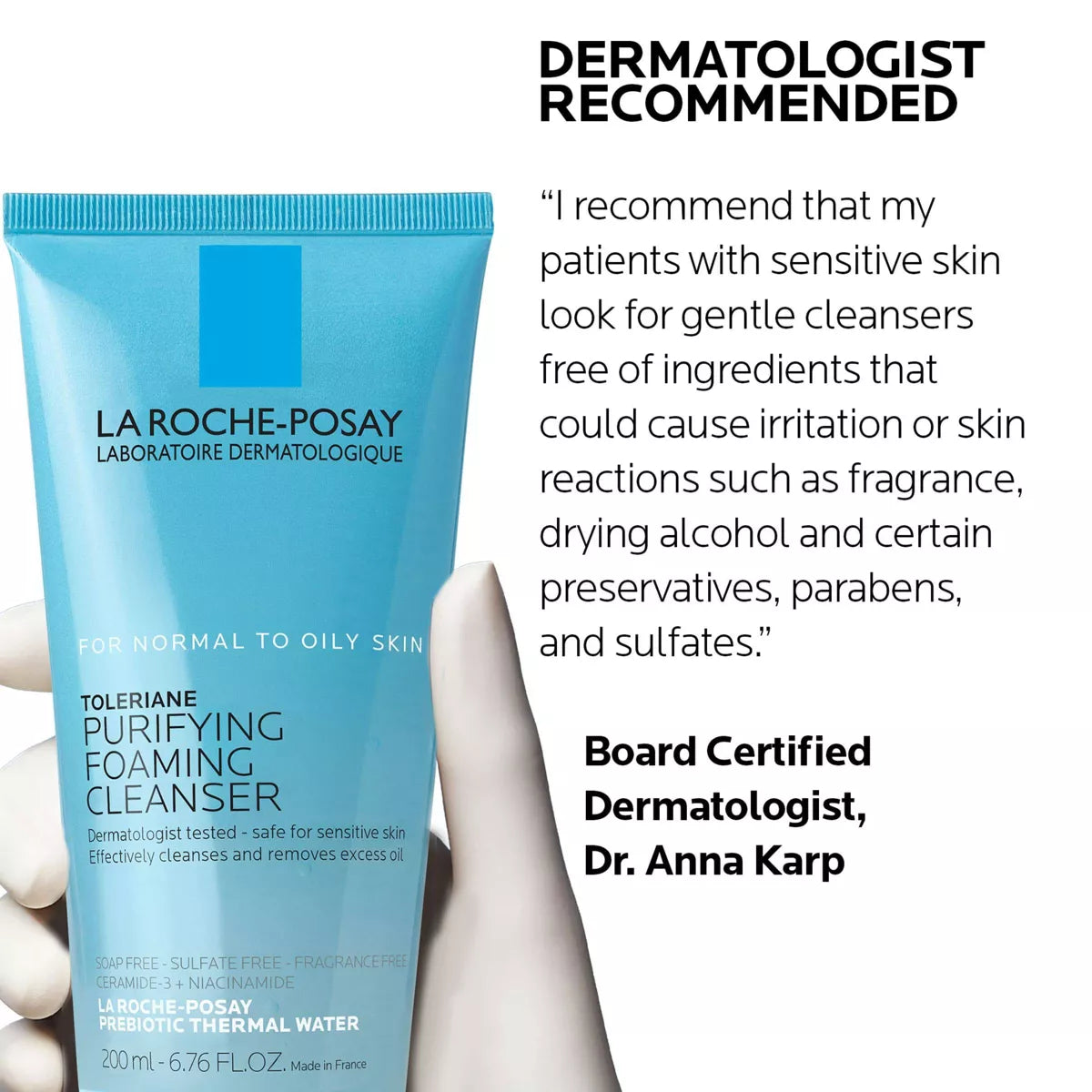 La Roche Posay Toleriane Purifying Facial Cleanser