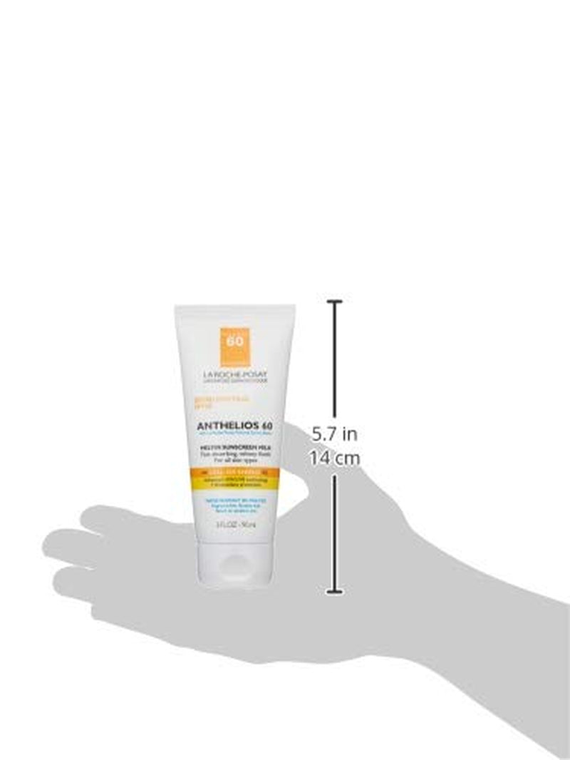 La Roche-Posay Anthelios Melt-In Milk Sunscreen SPF 60, Sunscreen for Body & Face, Broad Spectrum SPF + Antioxidants, Oil Free, Lightweight & Fast Absorbing, Oxybenzone Free