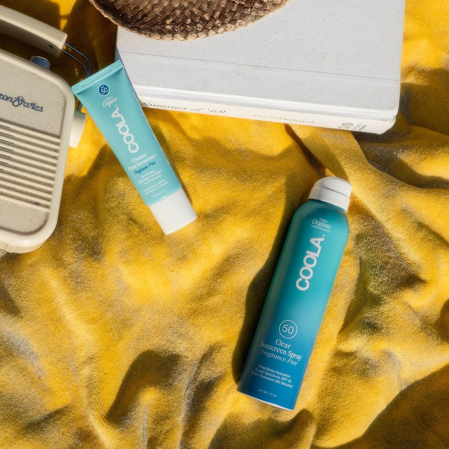 COOLA Organic Face Sunscreen SPF 50 Sunblock Lotion, Dermatologist Tested Skin Care for Daily Protection, Vegan and Gluten Free, Fragrance Free