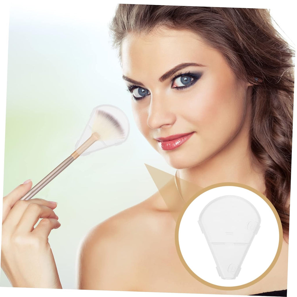 10Pcs Makeup Brush Covers Bristle Protector for Fan Highlighter Brush Travel-Friendly Makeup Supplies and Convenient Storage