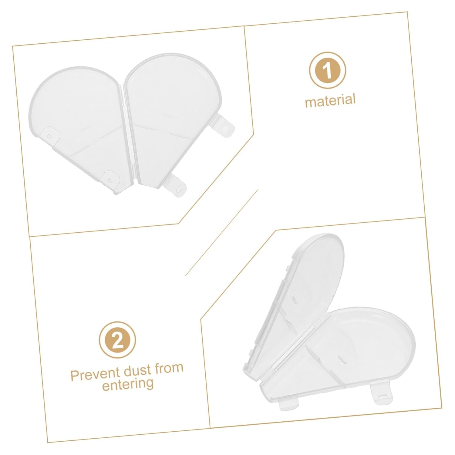 10Pcs Makeup Brush Covers Bristle Protector for Fan Highlighter Brush Travel-Friendly Makeup Supplies and Convenient Storage